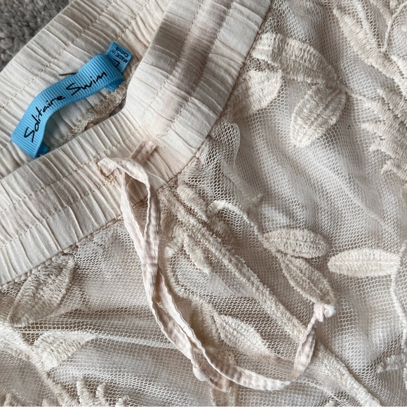 Solitaire Swim Lace Cover Up Beach Shorts Womens Large - Picture 4 of 6